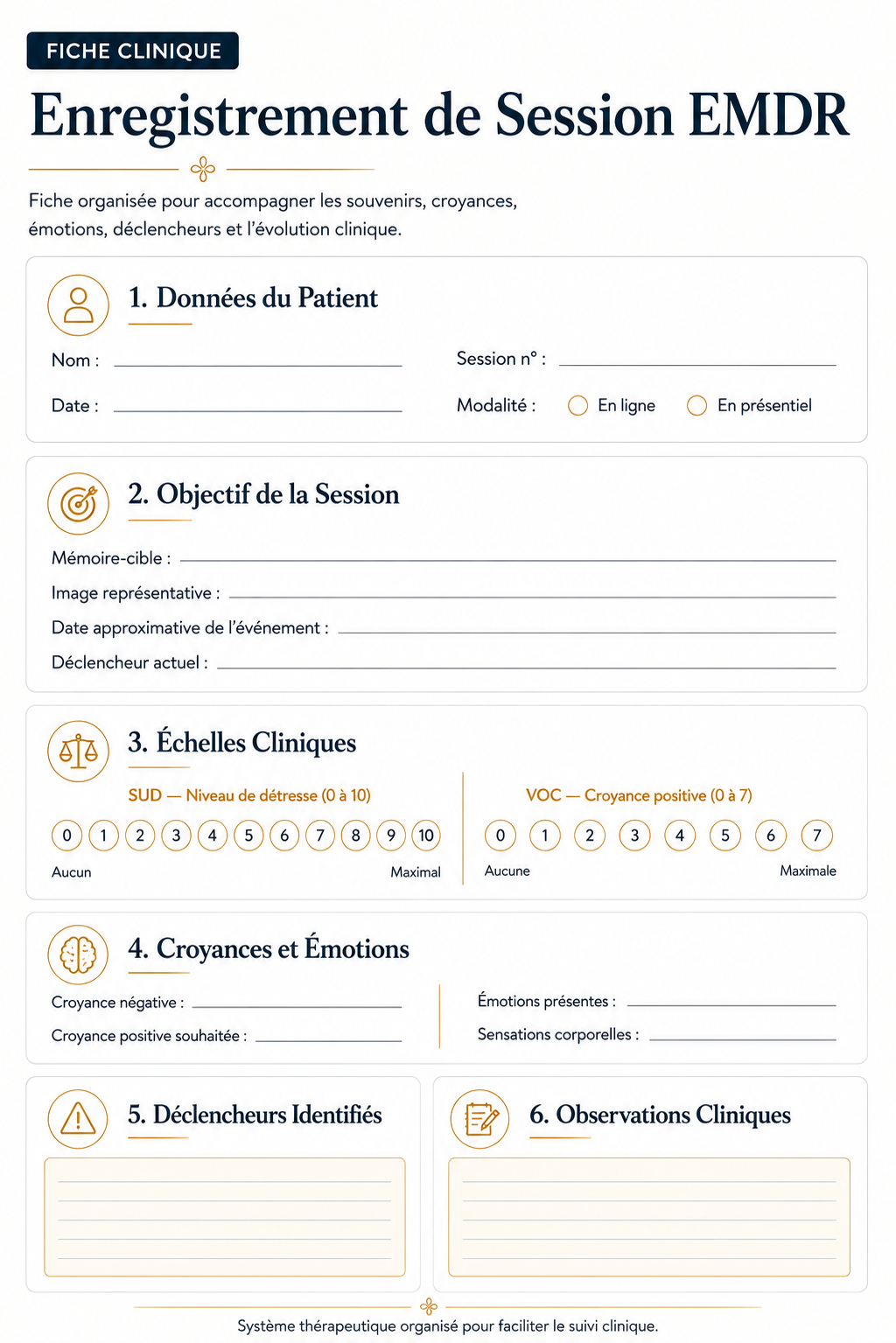 Fiches cliniques